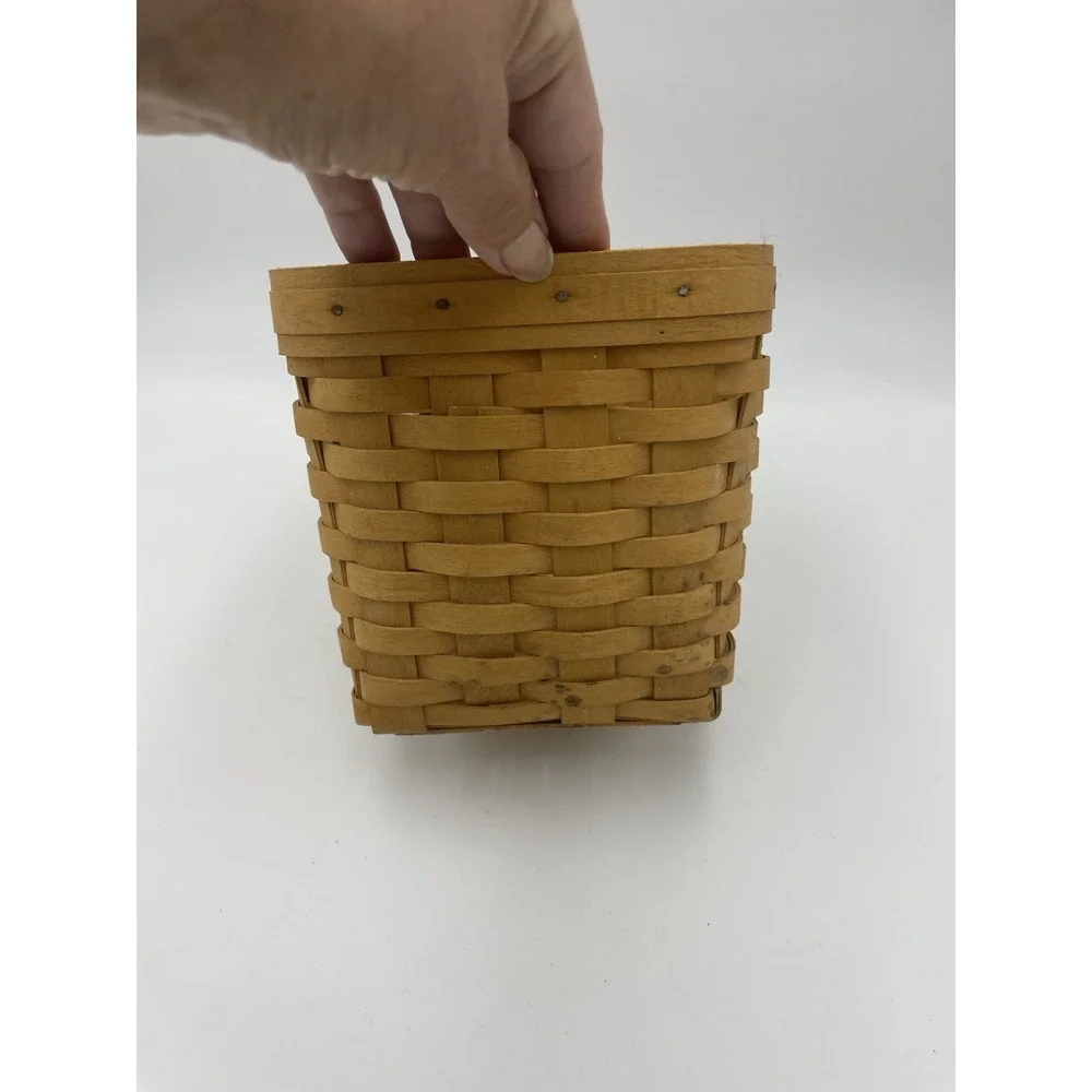 Vintage‎ Longaberger Handwoven Rectangular Basket Signed 1999